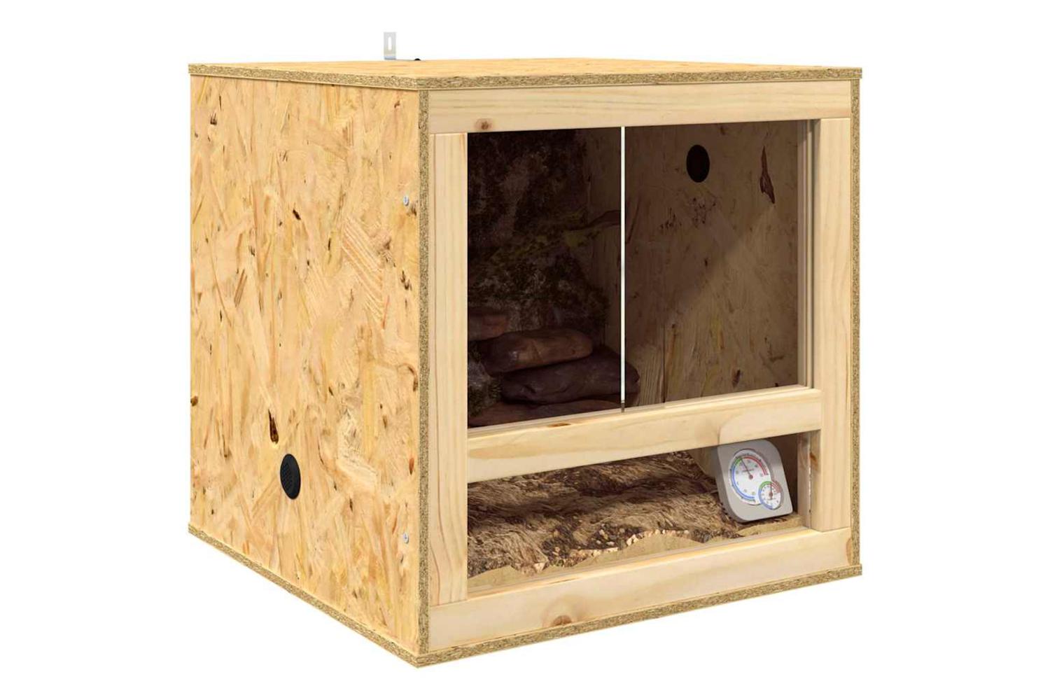 Vidaxl Terrarium Brown 50 X 50 X 50 Cm Osb-3