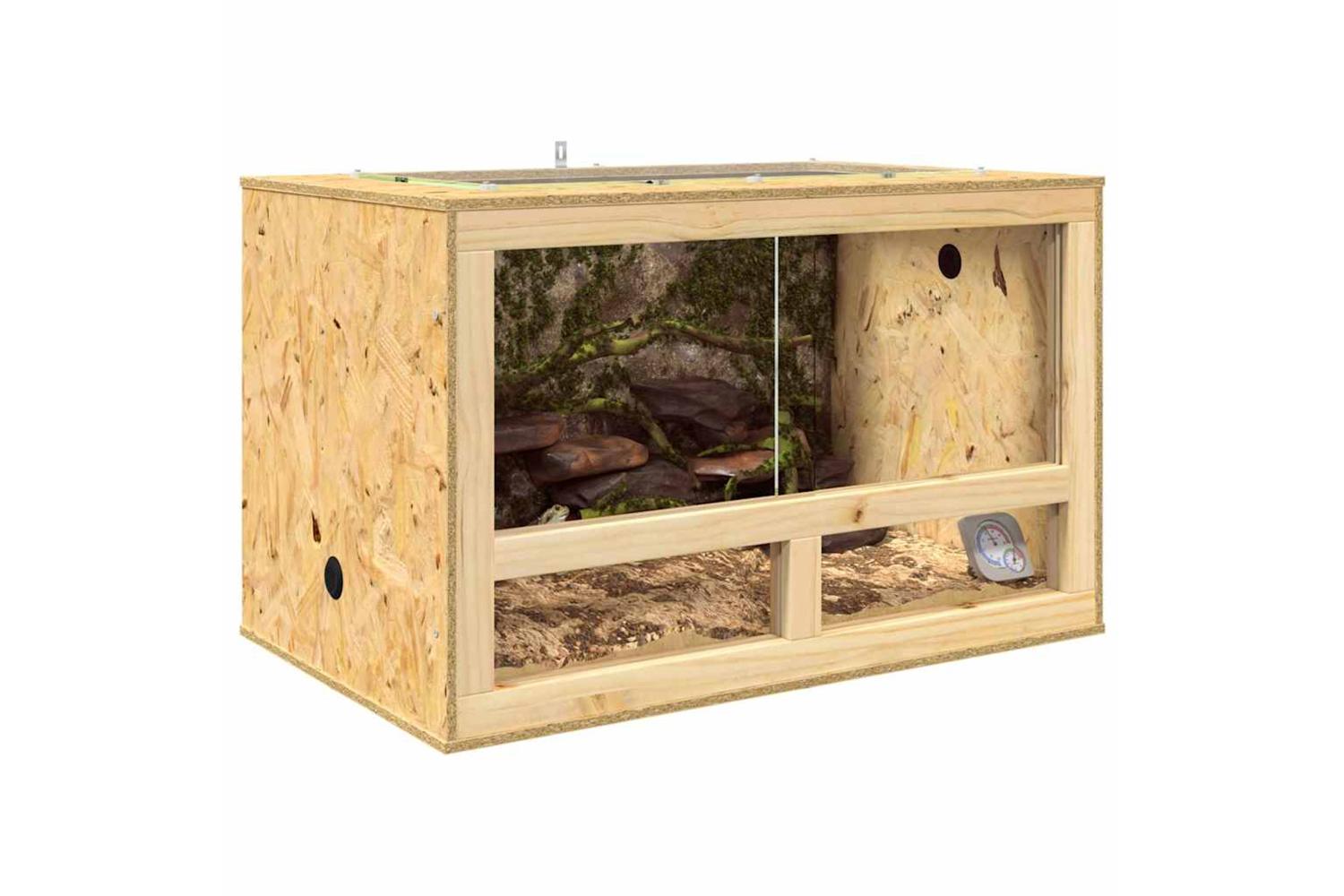 Vidaxl Terrarium Brown 50 X 80 X 50 Cm Osb-3