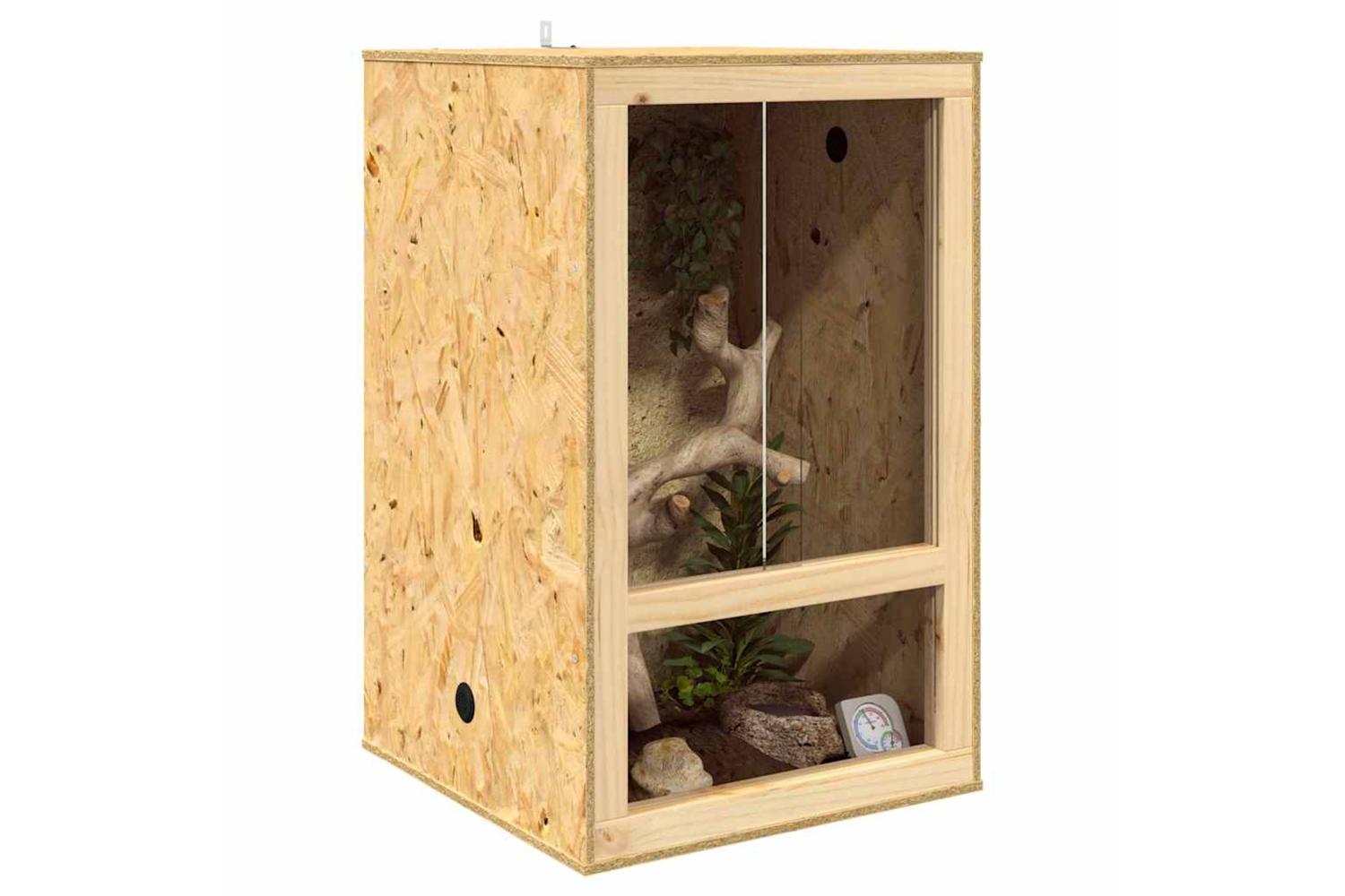 Vidaxl Terrarium Brown 50 X 50 X 80 Cm Osb-3