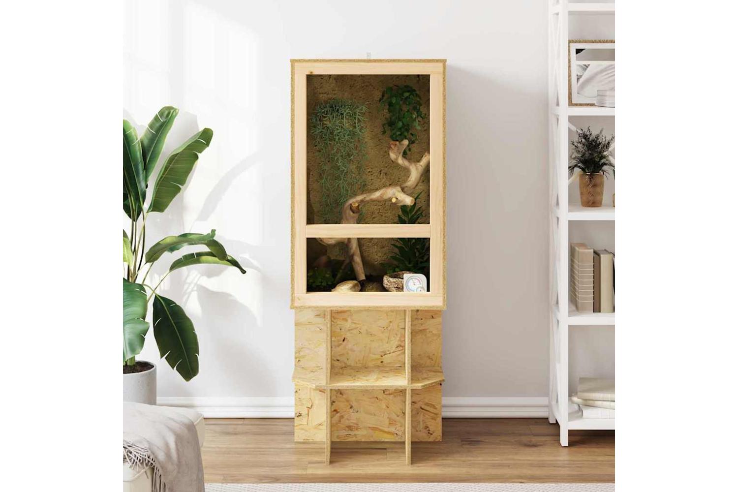 Vidaxl Terrarium Brown 50 X 50 X 80 Cm Osb-4