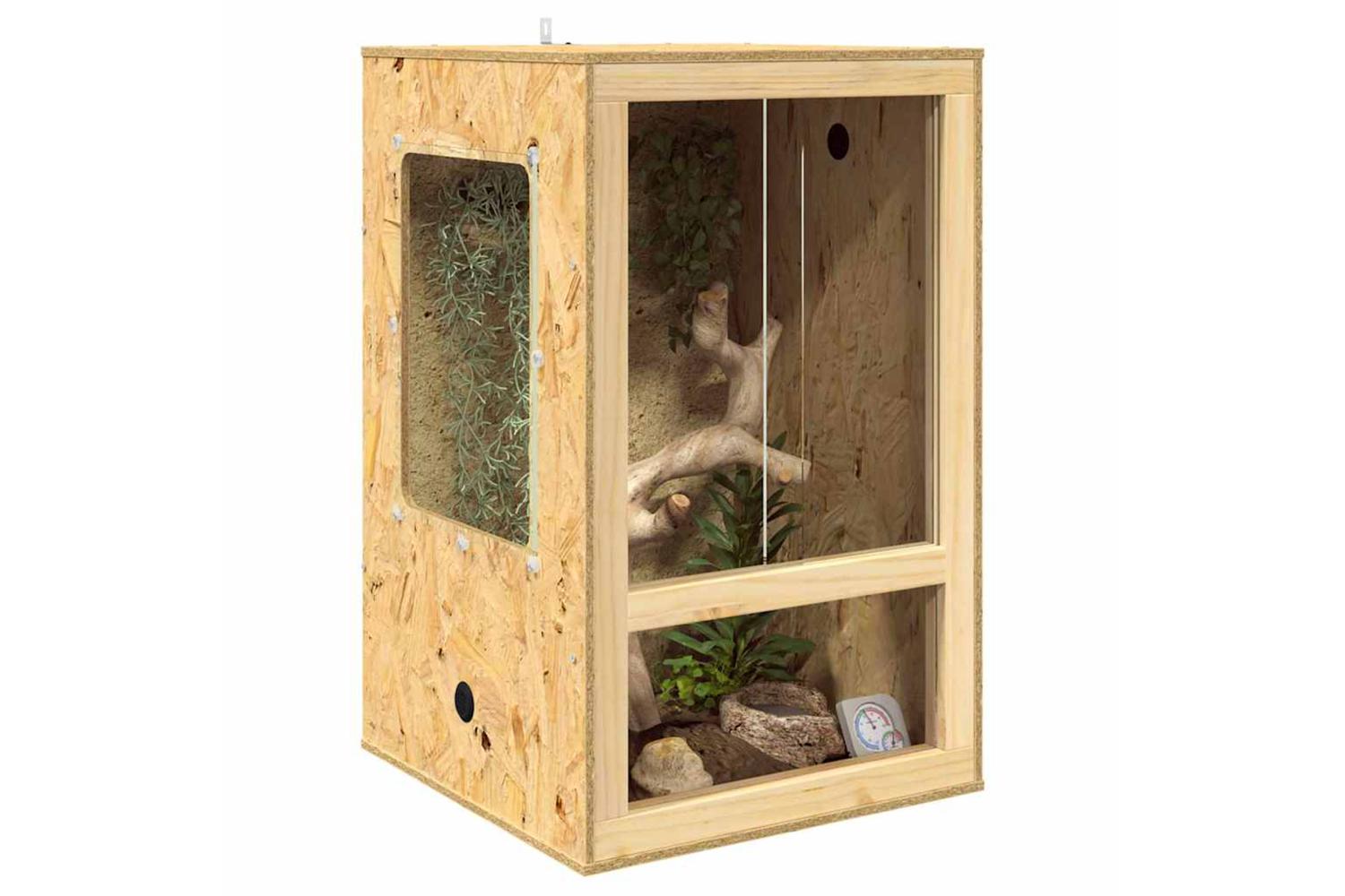 Vidaxl Terrarium Brown 50 X 50 X 80 Cm Osb-3