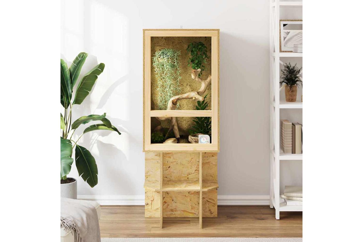 Vidaxl Terrarium Brown 50 X 50 X 80 Cm Osb-4