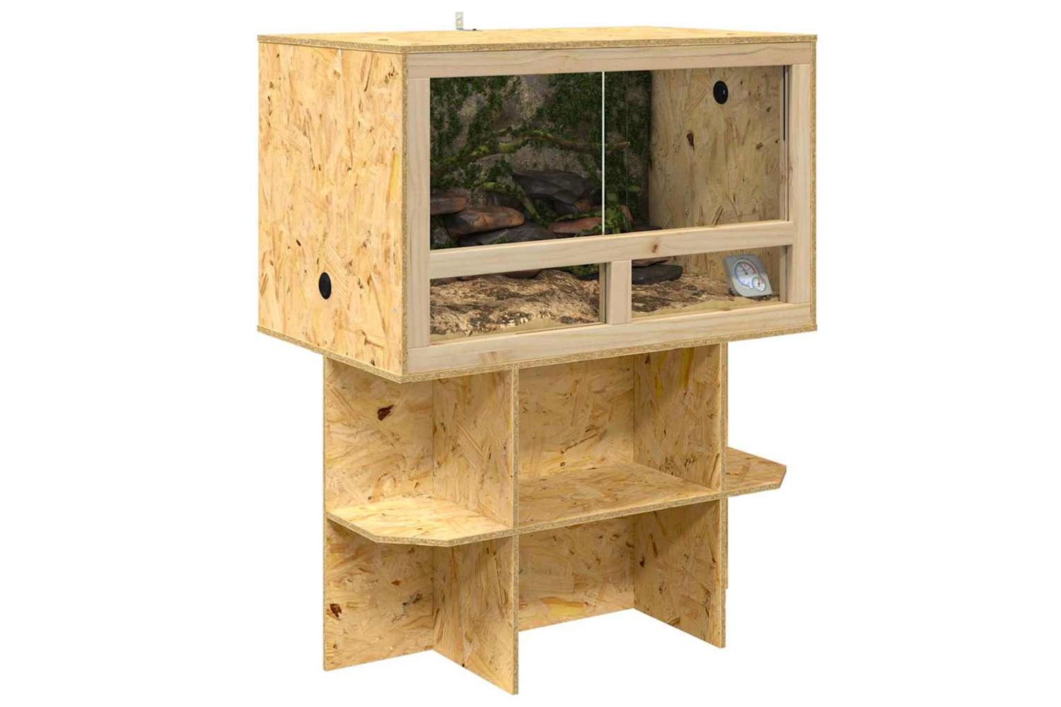Vidaxl Terrarium Base Brown 80 X 50 X 50 Cm Osb-3