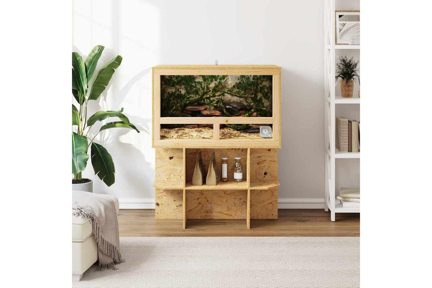 Vidaxl Terrarium Base Brown 80 X 50 X 50 Cm Osb-4