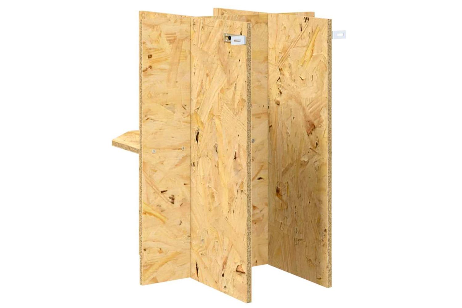 Vidaxl Terrarium Base With Shelf Brown 40 X 40 X 50 Cm Osb-7