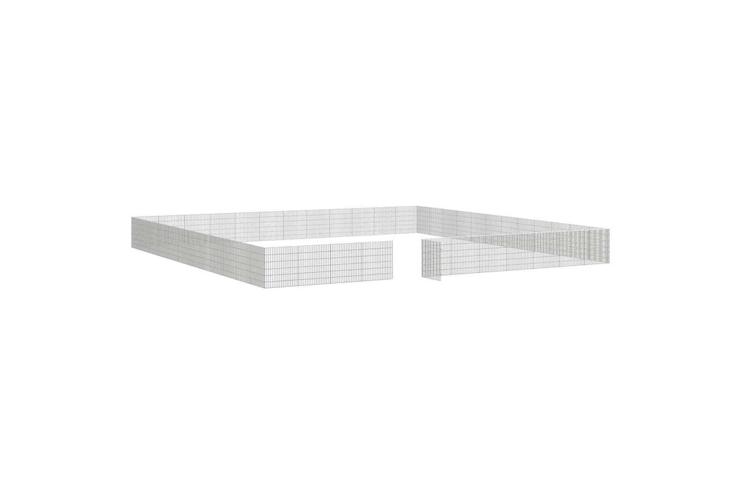 Vidaxl Free Range Animal Enclosure 48-panel 54x60 Cm Galvanised Iron-6