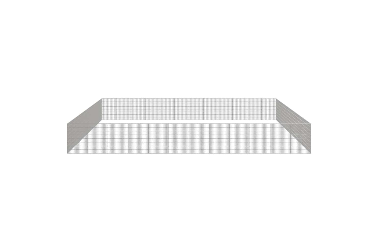 Vidaxl Free Range Animal Enclosure 48-panel 54x80 Cm Galvanised Iron-4
