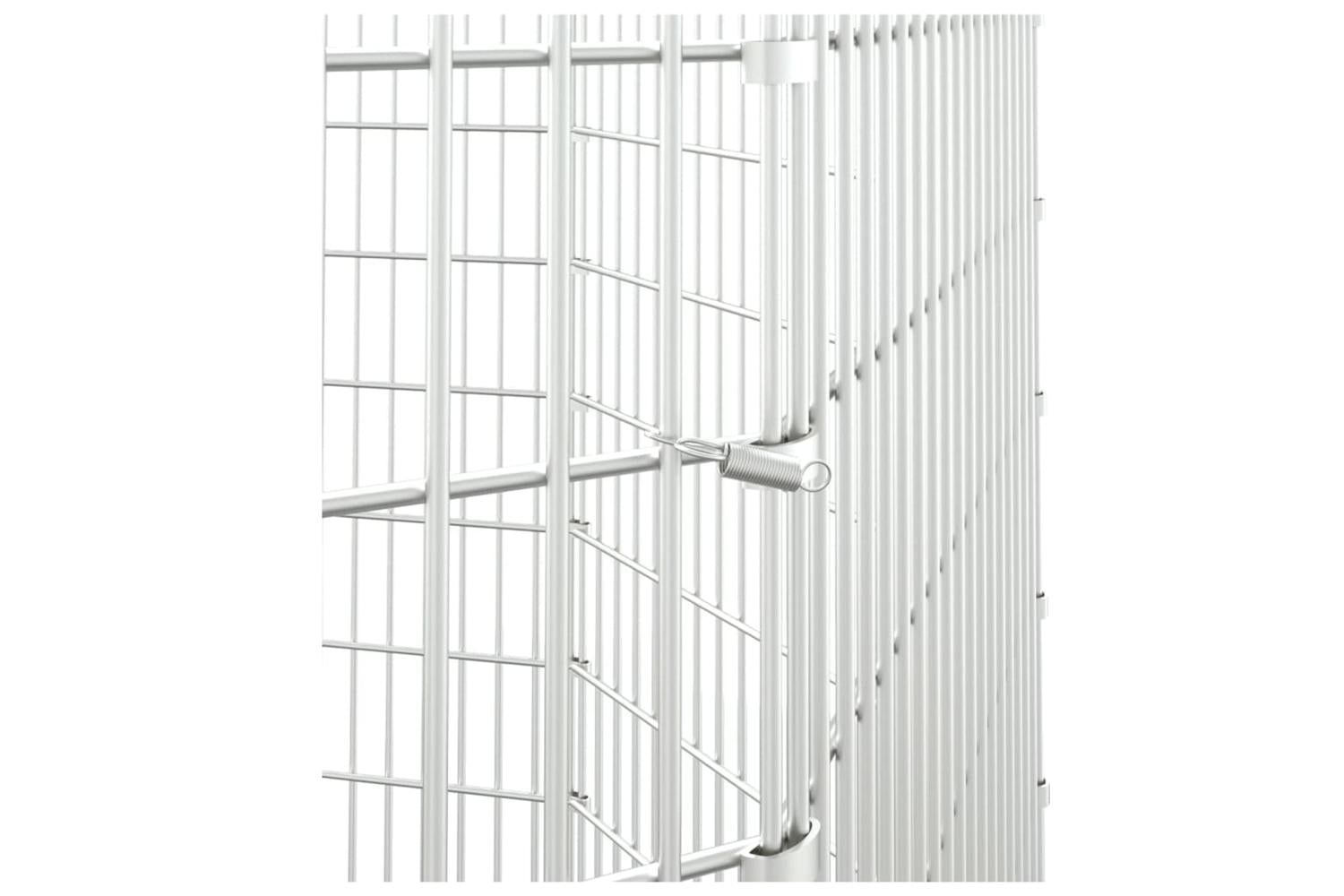 Vidaxl Free Range Animal Enclosure 8-panel 54x100 Cm Galvanised Iron-6