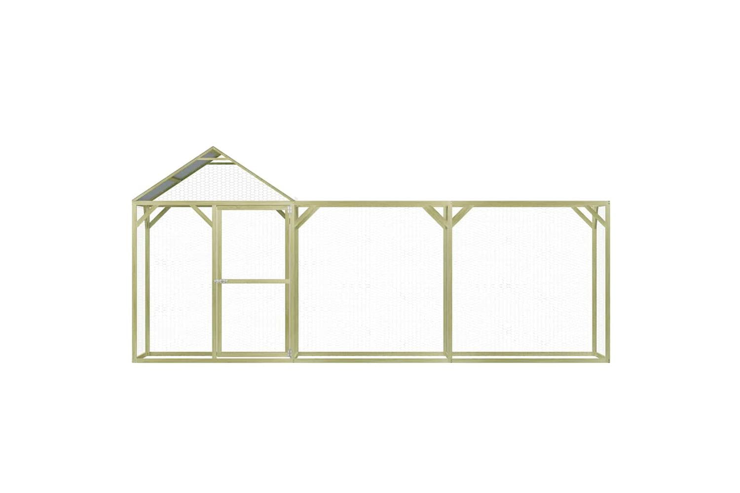 Vidaxl Chicken Cage 45x15x2 M Impregnated Wood Pine-3