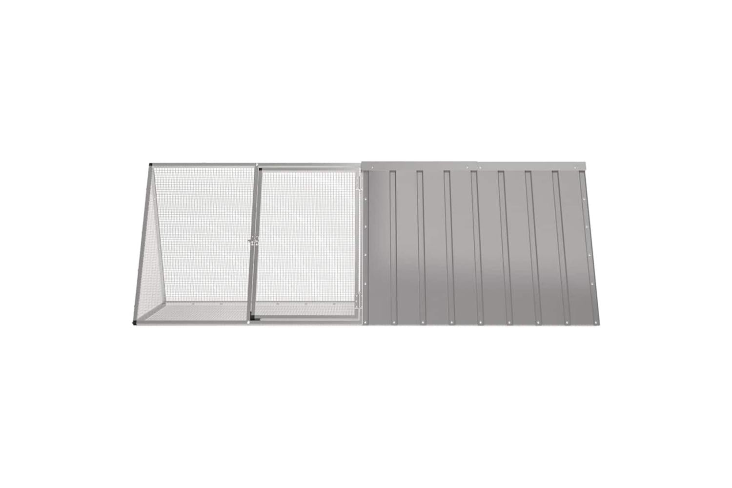 Vidaxl Rabbit Cage Grey 2015x805x71 Cm Galvanised Steel-3