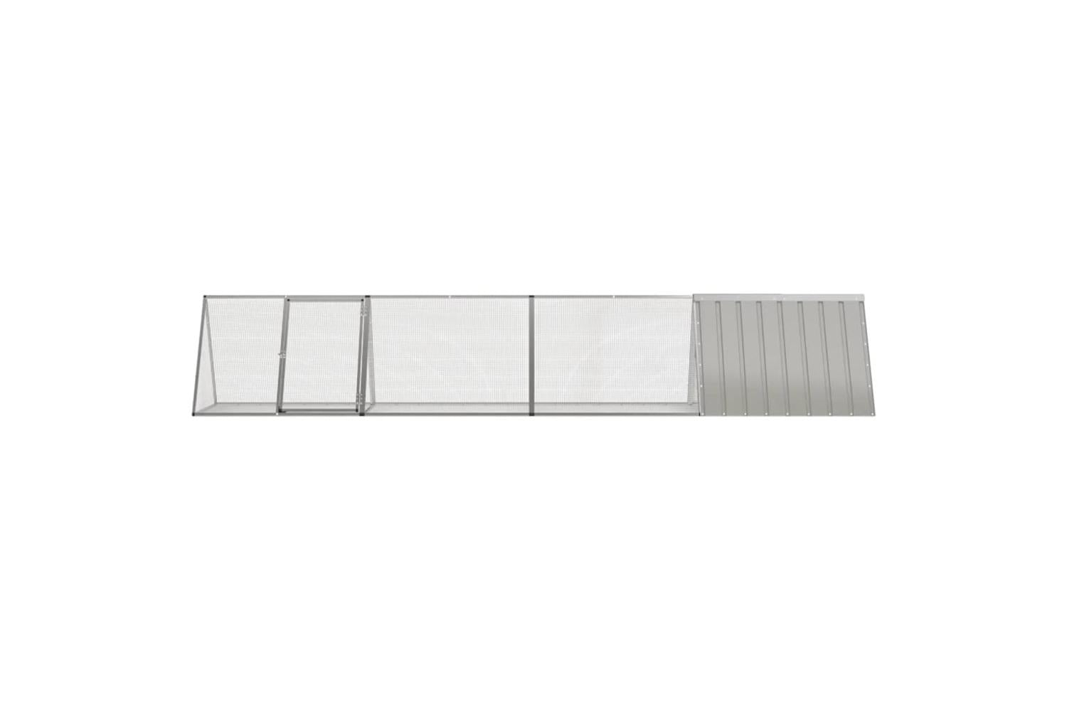 Vidaxl Rabbit Cage Grey 4035x805x71 Cm Galvanised Steel-3