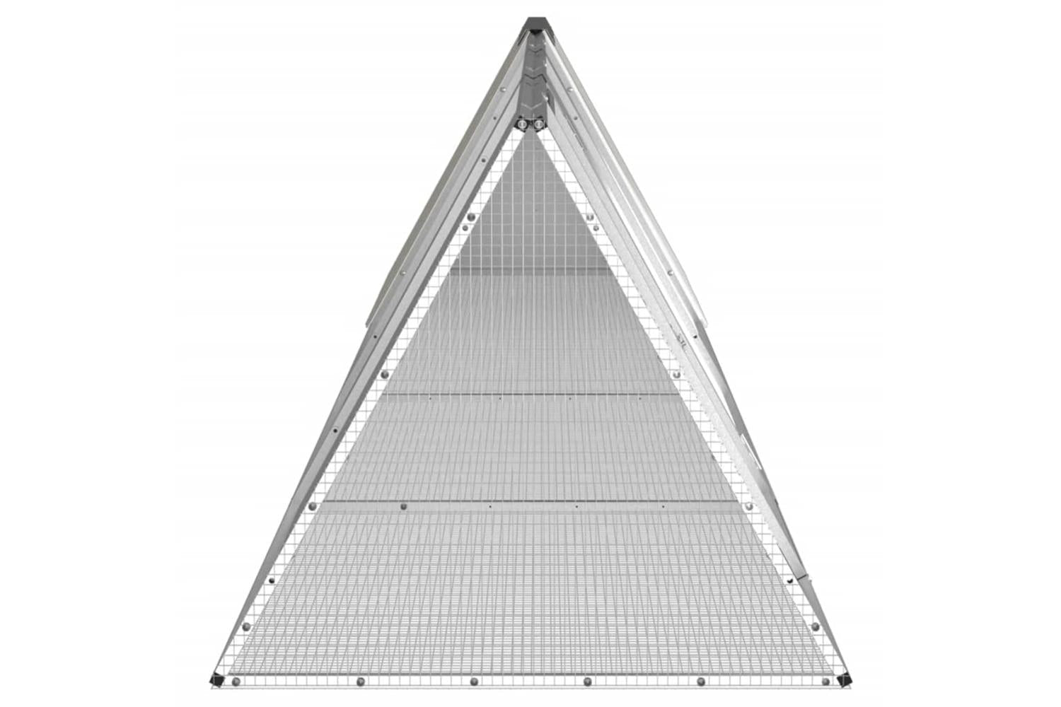 Vidaxl Rabbit Cage Grey 4035x805x71 Cm Galvanised Steel-4