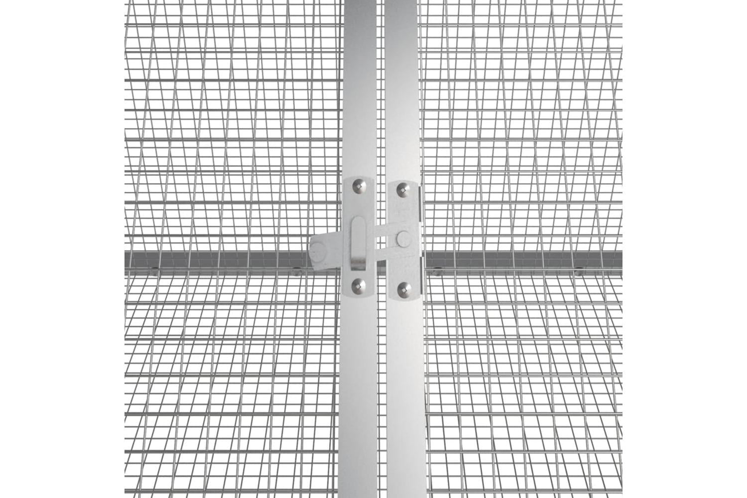 Vidaxl Rabbit Cage Grey 4035x805x71 Cm Galvanised Steel-5