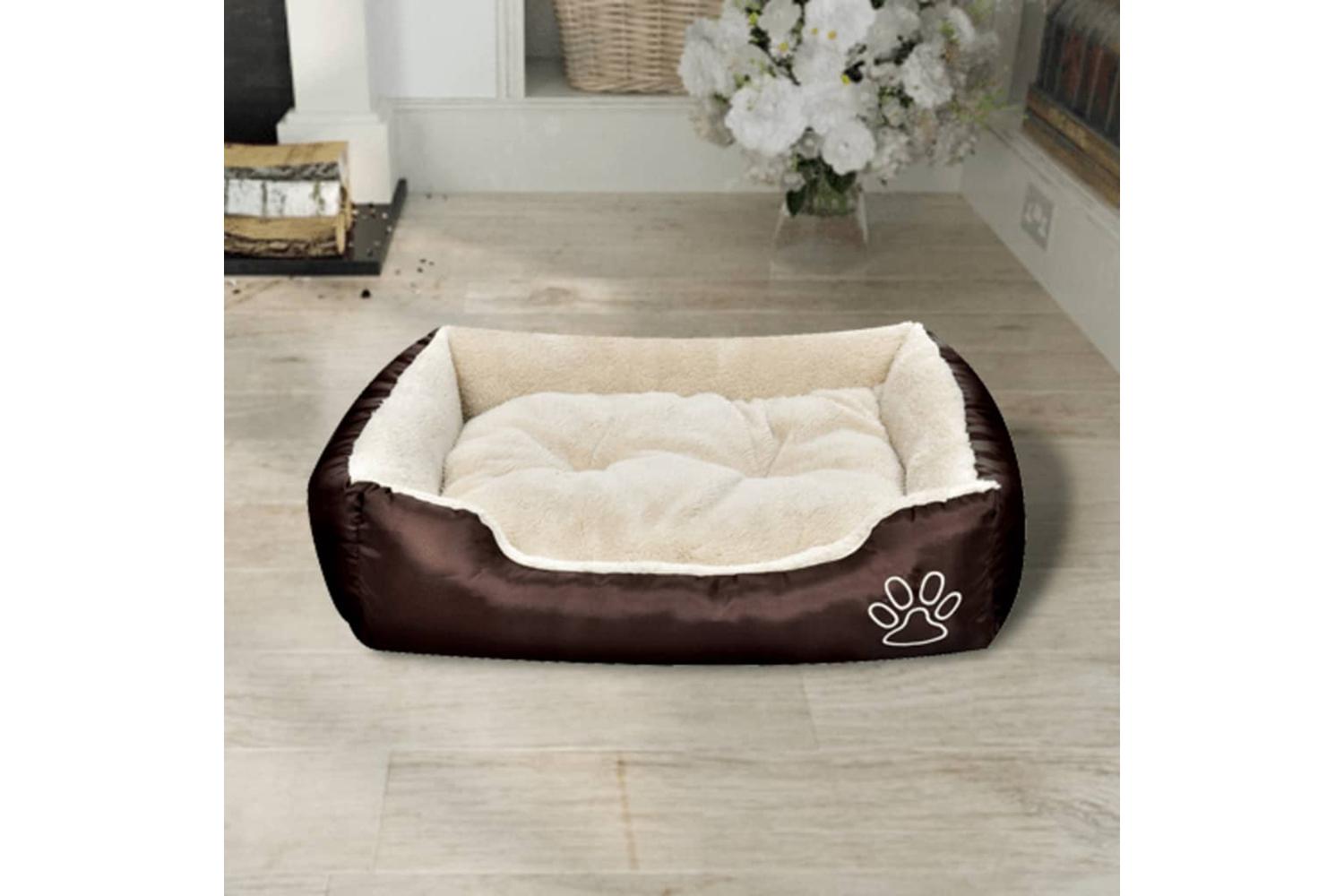 Vidaxl Warm Dog Bed With Padded Cushion M-2