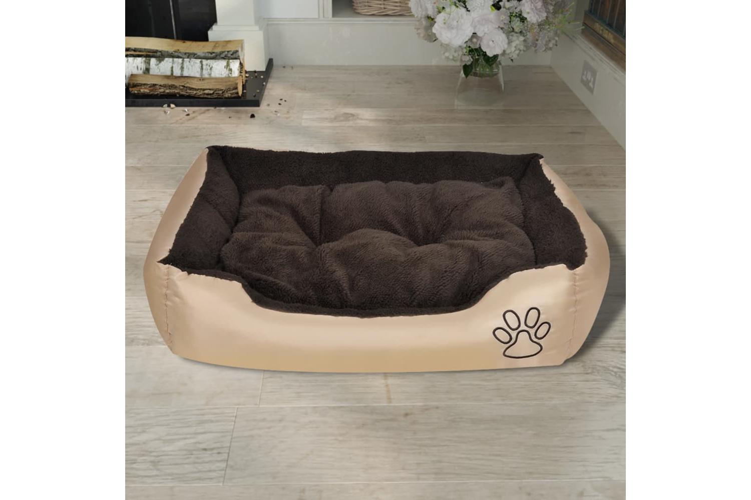 Vidaxl Dog Bed Beige And Brown Xxl-2