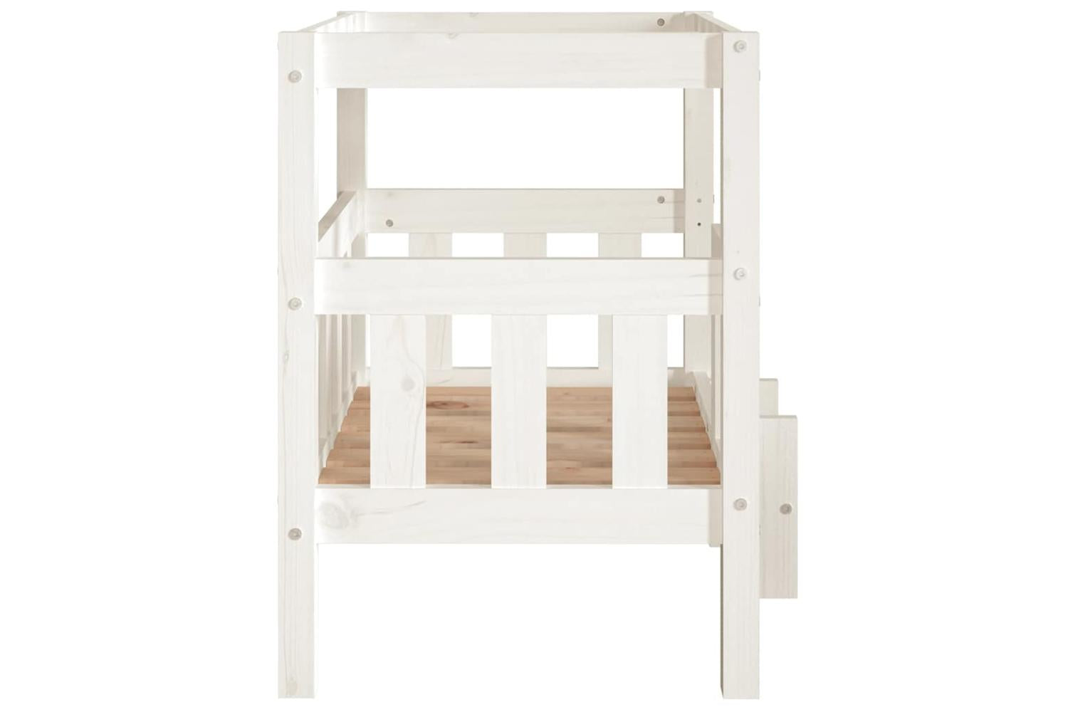 Vidaxl Dog Bed White 655x505x70 Cm Solid Wood Pine-6