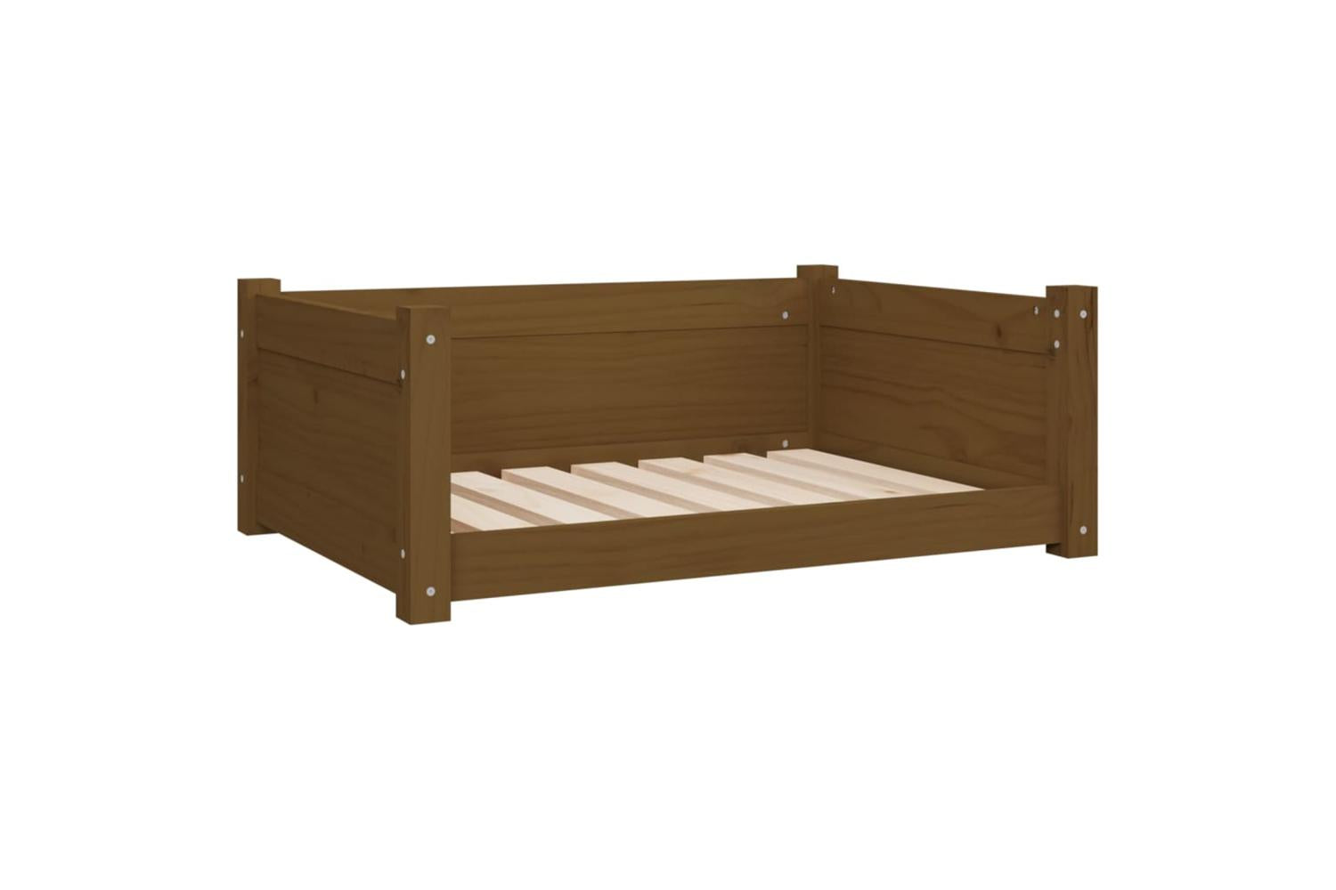Vidaxl Dog Bed Honey Brown 755x555x28 Cm Solid Pine Wood-2