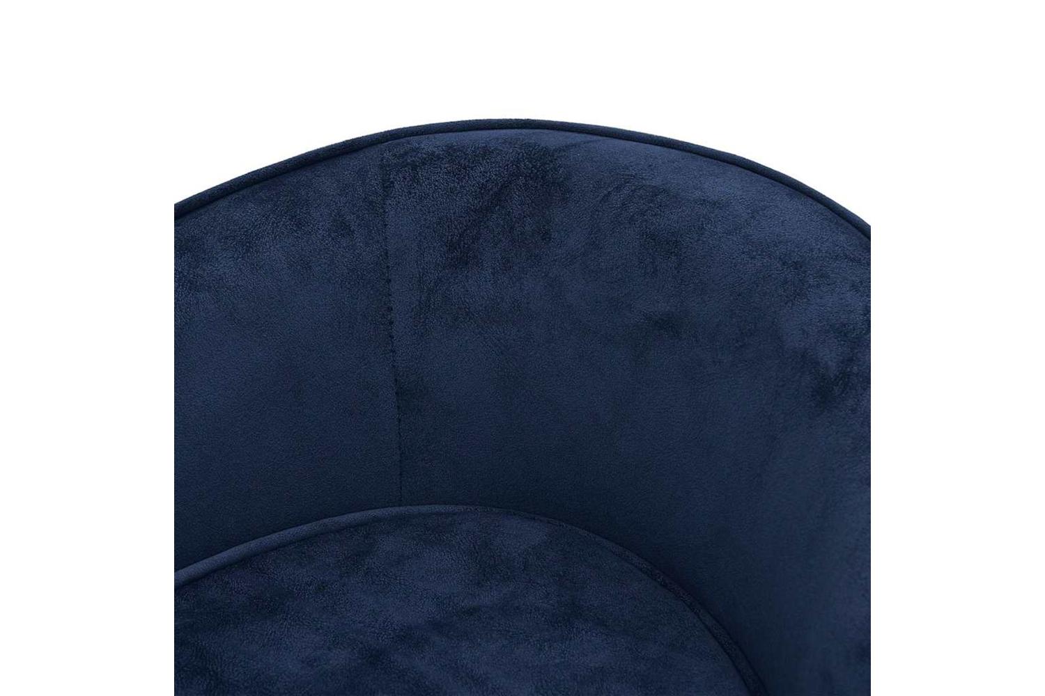 Vidaxl Dog Sofa Blue 69x49x40 Cm Plush And Faux Leather-7