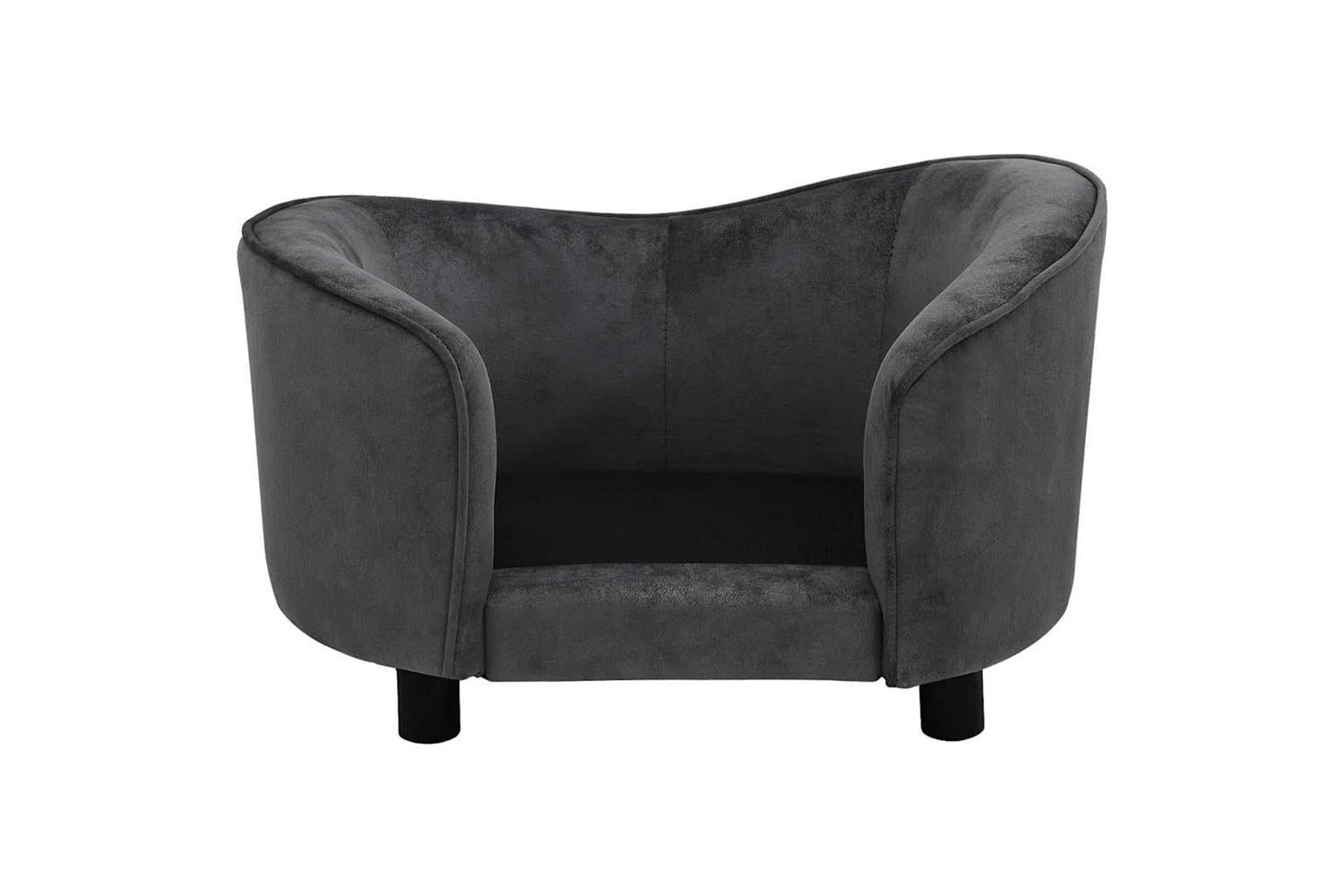 Vidaxl Dog Sofa Dark Grey 69x49x40 Cm Plush-6