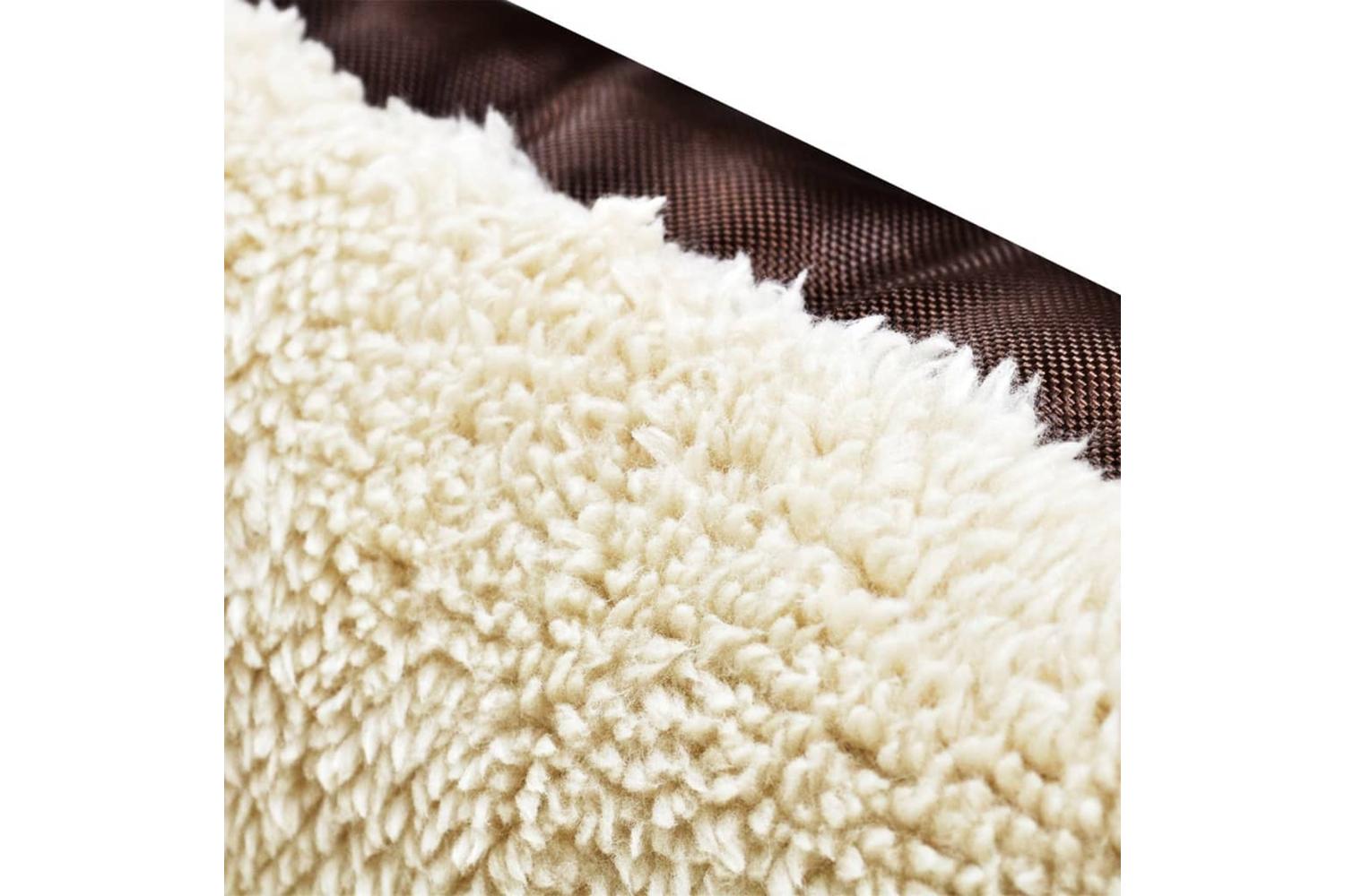 Vidaxl Dog Bed Brown And Beige Xxl-4