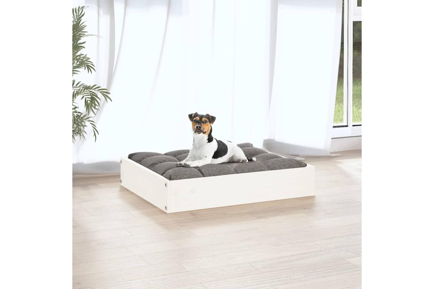Vidaxl Dog Bed White 515x44x9 Cm Solid Wood Pine-5