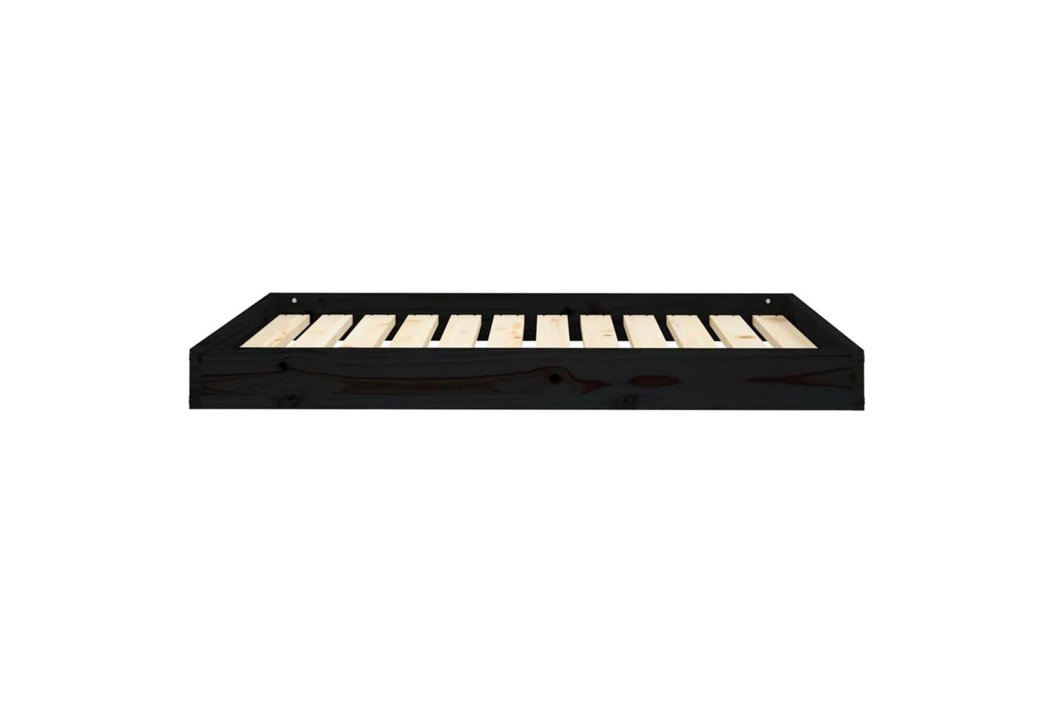 Vidaxl Dog Bed Black 1015x74x9 Cm Solid Wood Pine-3