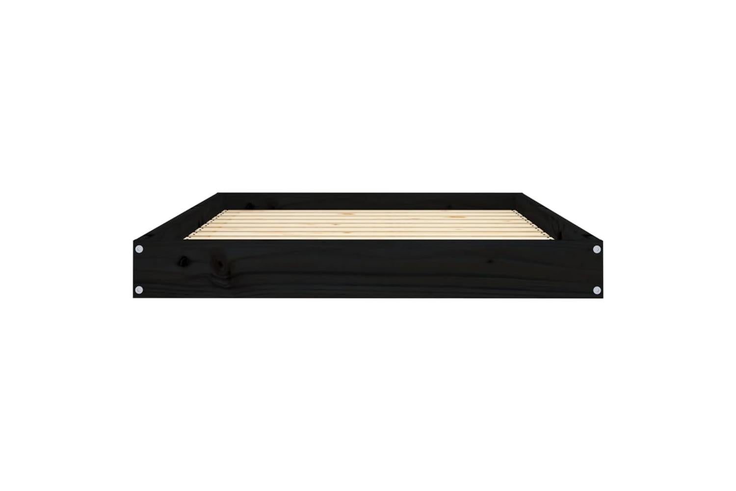 Vidaxl Dog Bed Black 1015x74x9 Cm Solid Wood Pine-4