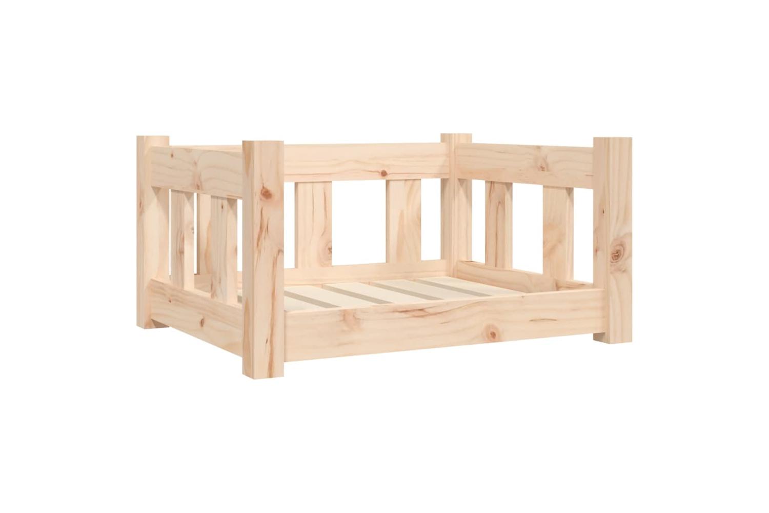 Vidaxl Dog Bed 555x455x28 Cm Solid Wood Pine