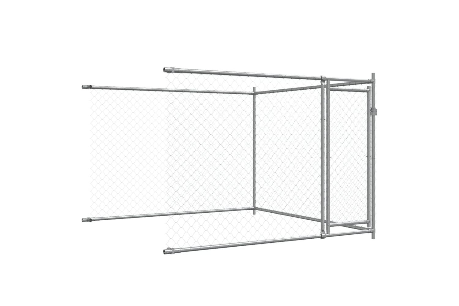 Vidaxl Dog Cage With Doors Grey 6x2x15 M Galvanised Steel-8