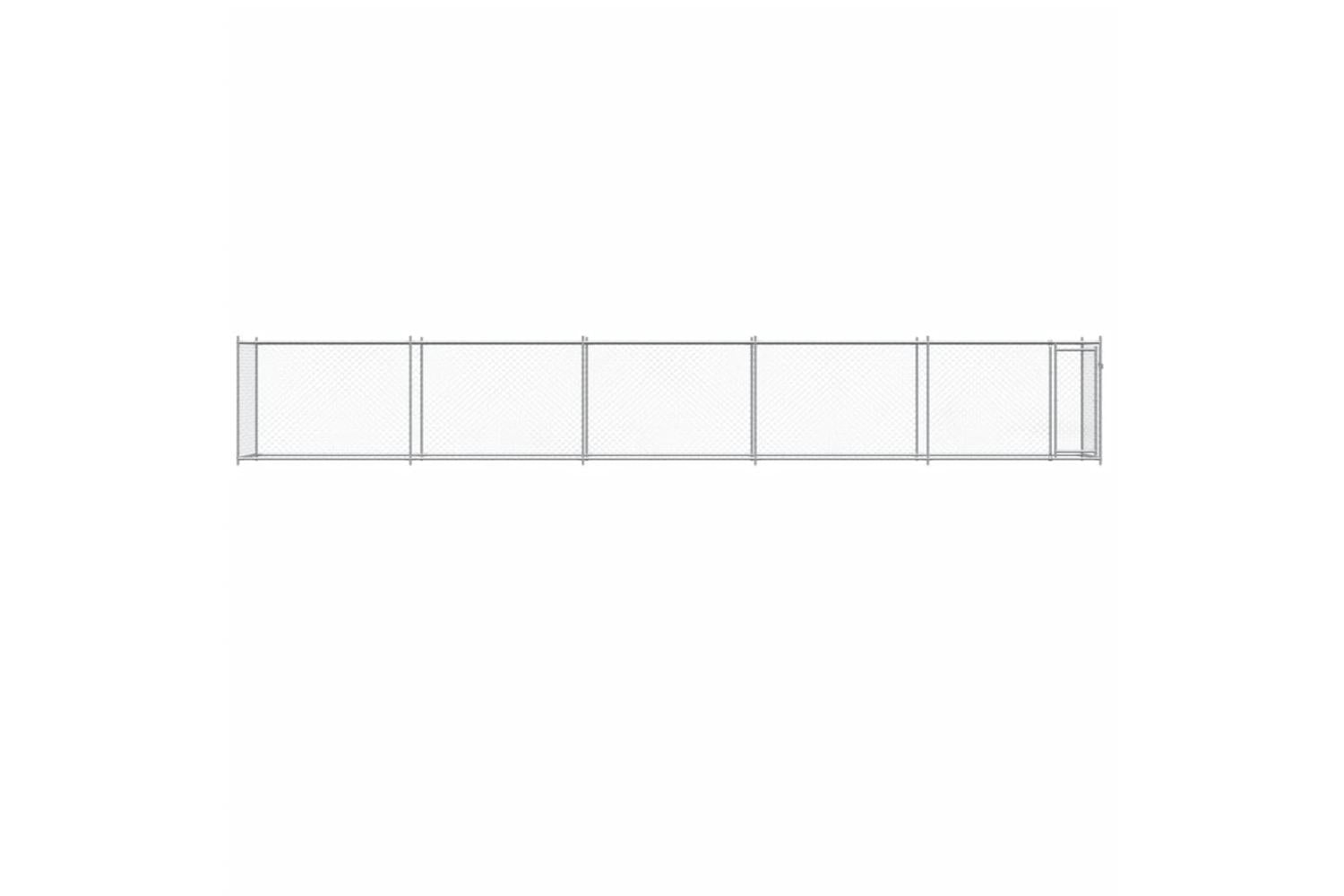 Vidaxl Dog Cage With Door Grey 10x2x15 M Galvanised Steel-4