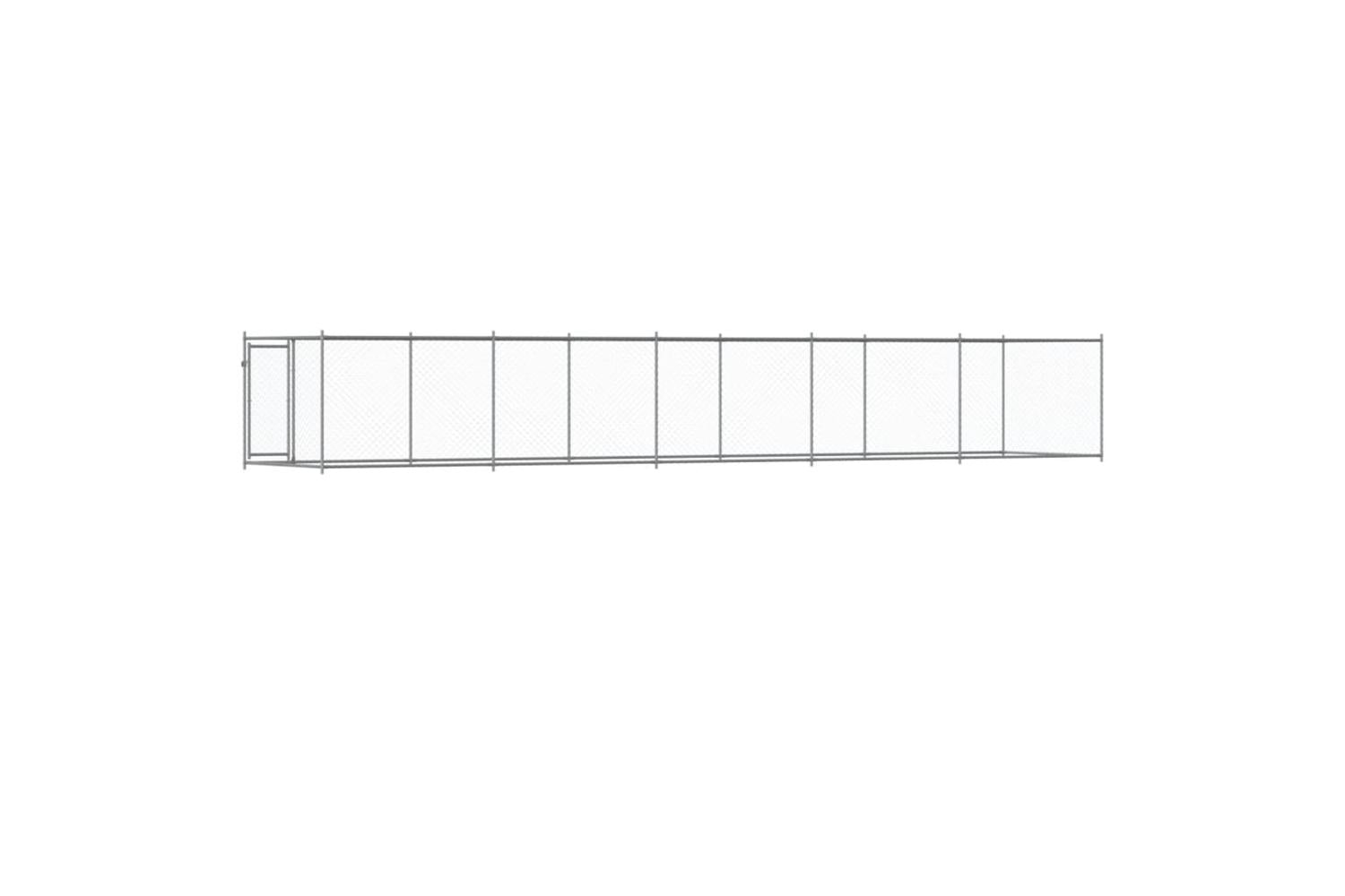 Vidaxl Dog Cage With Door Grey 10x2x15 M Galvanised Steel-6