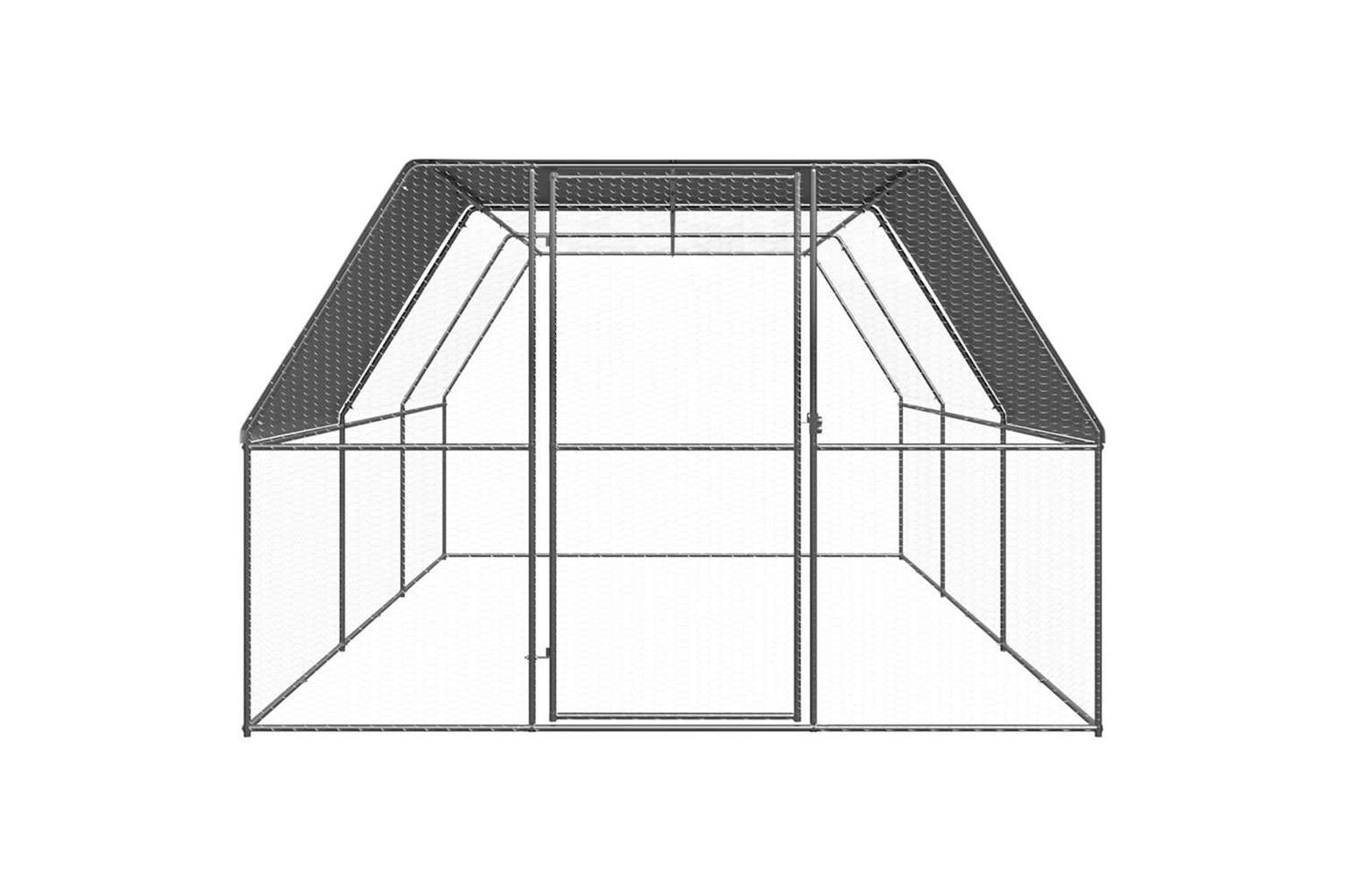 Vidaxl Chicken Cage 3x6x2 M Galvanised Steel-2