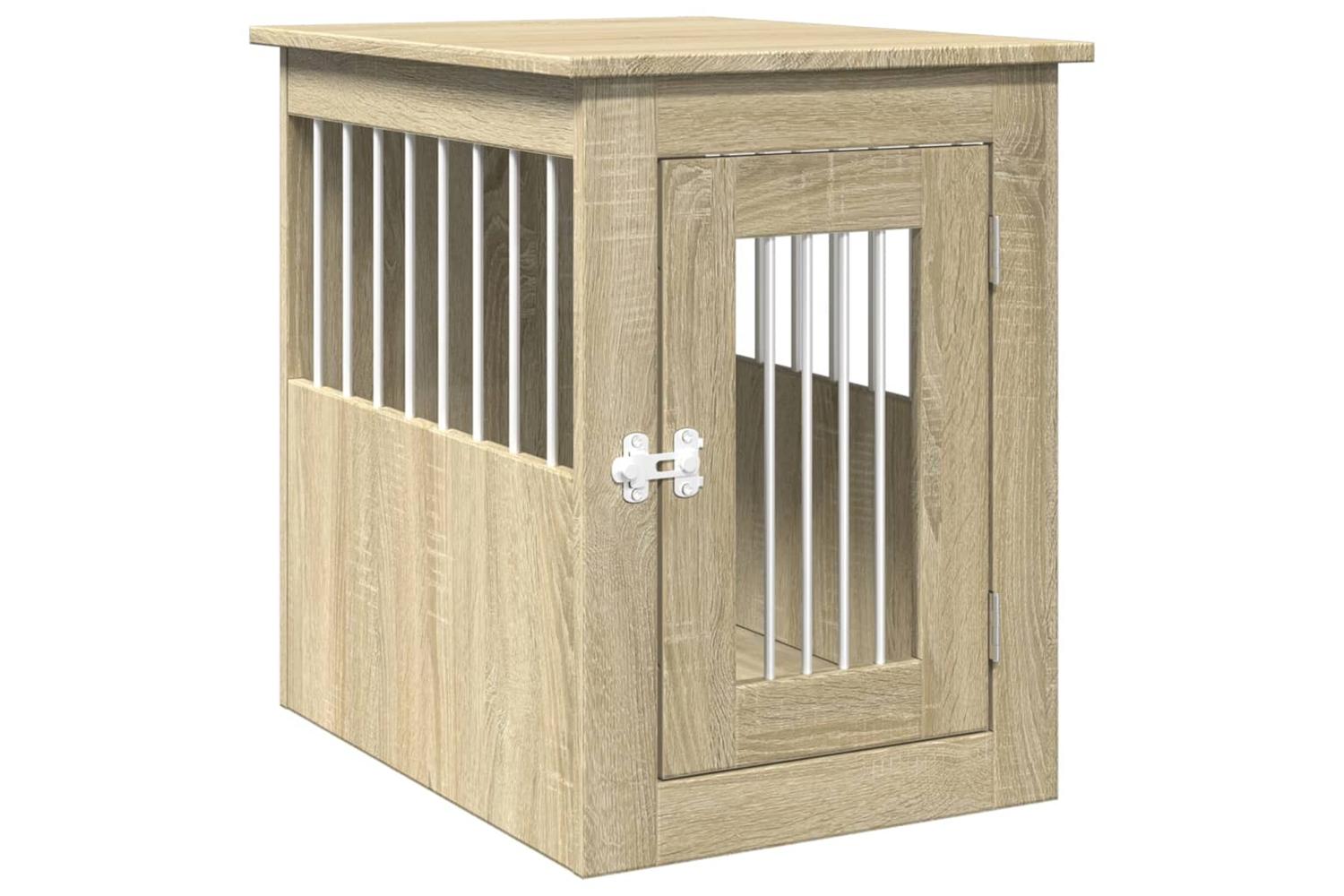 Vidaxl Dog Crate Furniture Sonoma Oak 45x62x59 Cm Engineered Wood-2