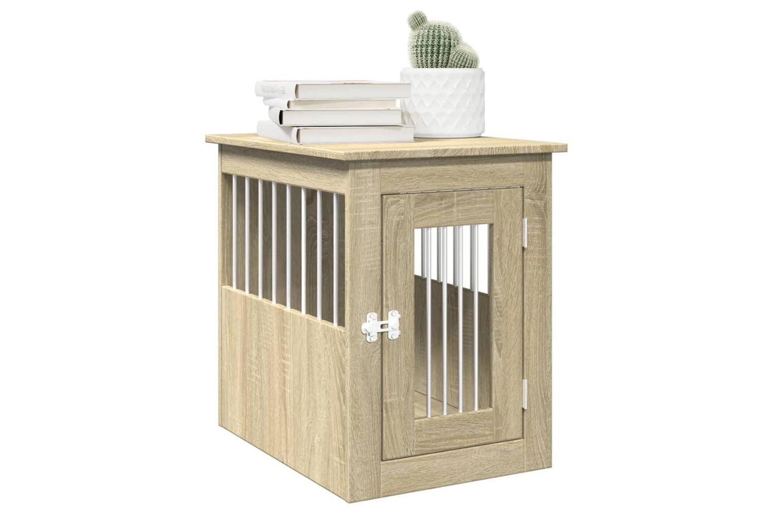 Vidaxl Dog Crate Furniture Sonoma Oak 45x62x59 Cm Engineered Wood-3