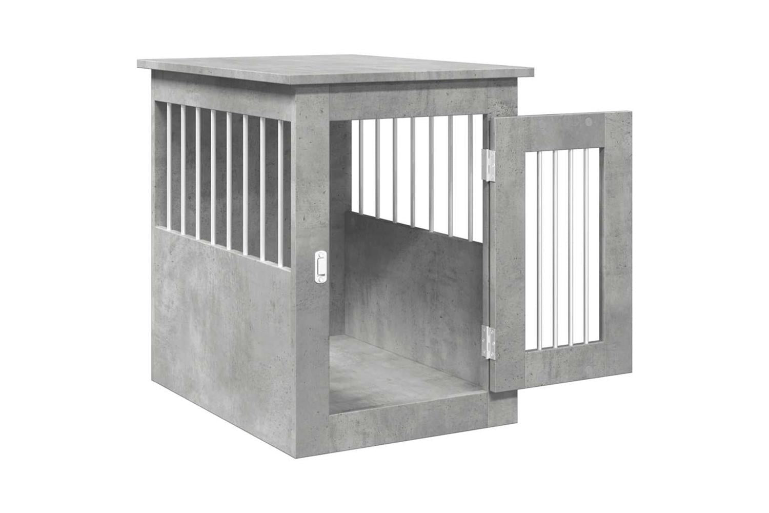 Vidaxl Dog House Concrete Grey 45x62x59 Cm Engineered Wood-8