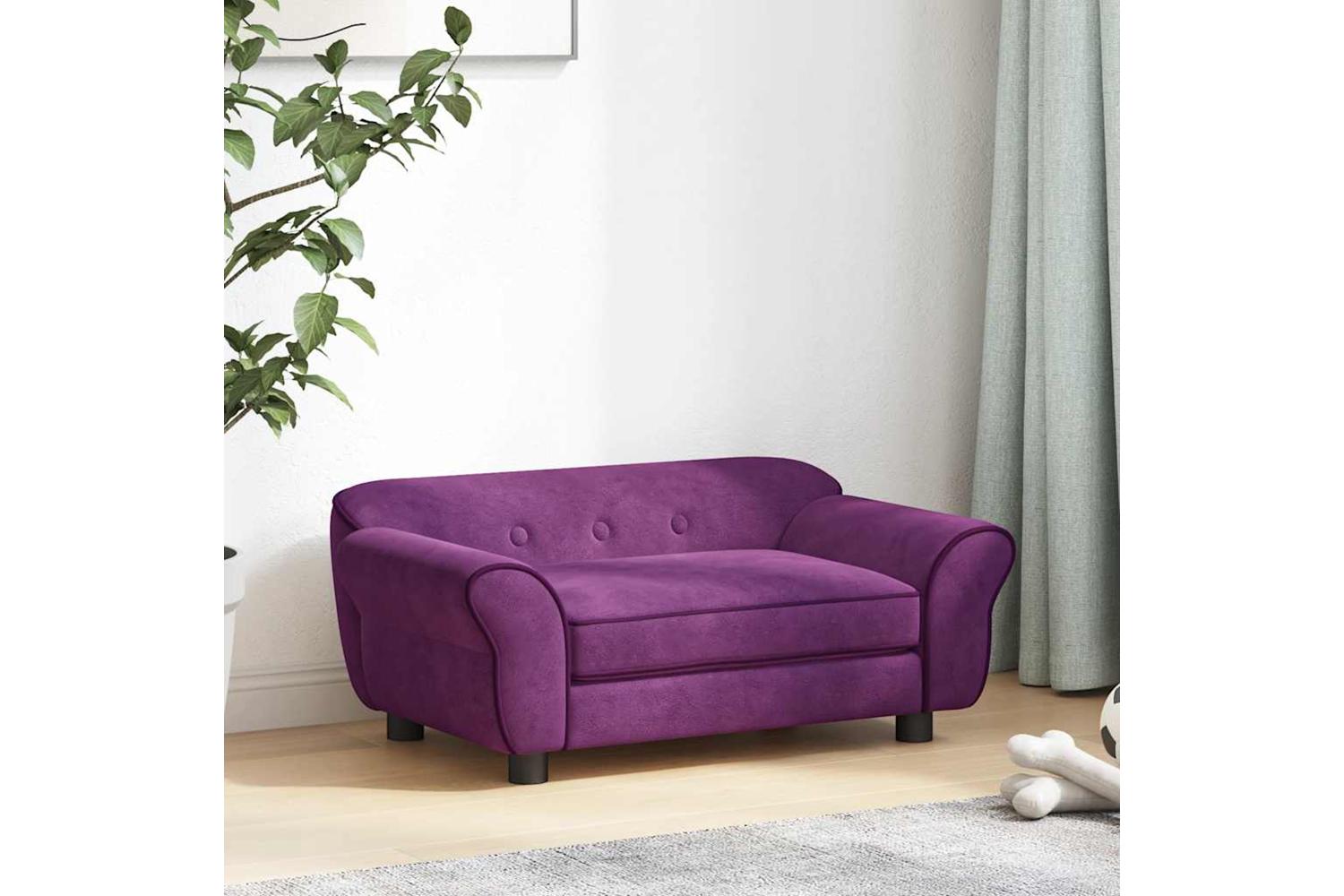 Vidaxl Dog Sofa Burgundy 72x45x30 Cm Plush-3