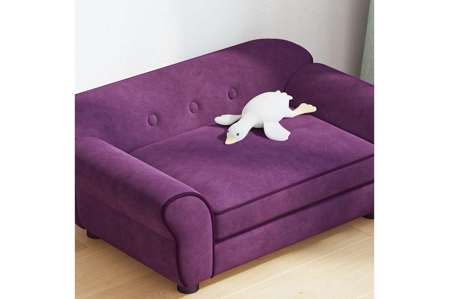 Vidaxl Dog Sofa Burgundy 72x45x30 Cm Plush-4