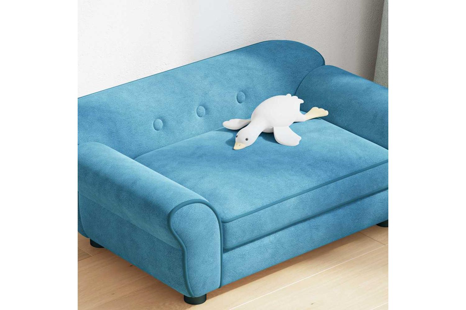 Vidaxl Dog Sofa Turquoise 72x45x30 Cm Plush-4