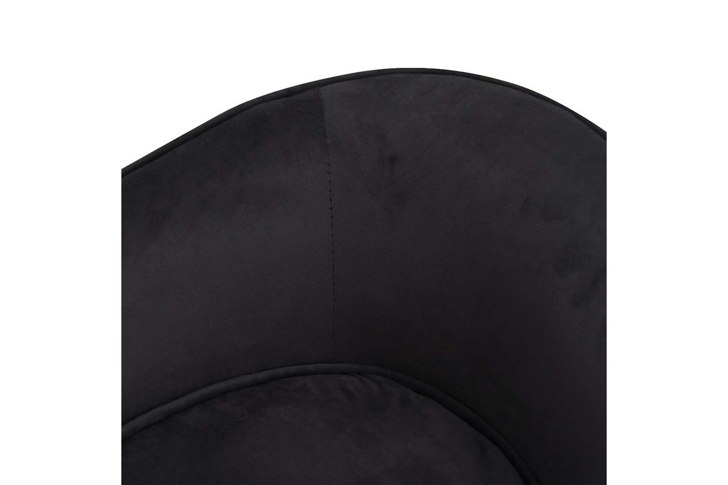 Vidaxl Dog Sofa Black 69x49x40 Cm Plush And Faux Leather-7