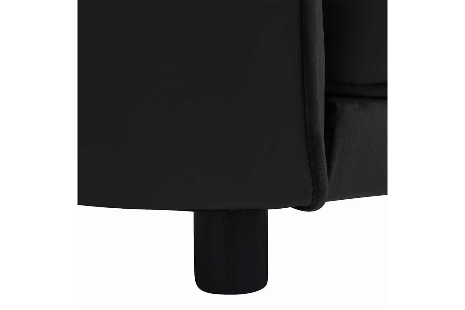 Vidaxl Dog Sofa Black 69x49x40 Cm Plush And Faux Leather-8