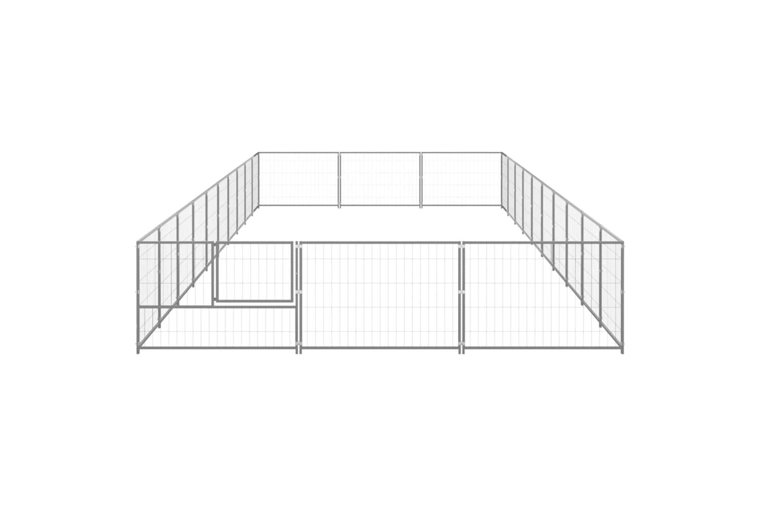 Vidaxl Dog Kennel Silver 30 M Steel-3
