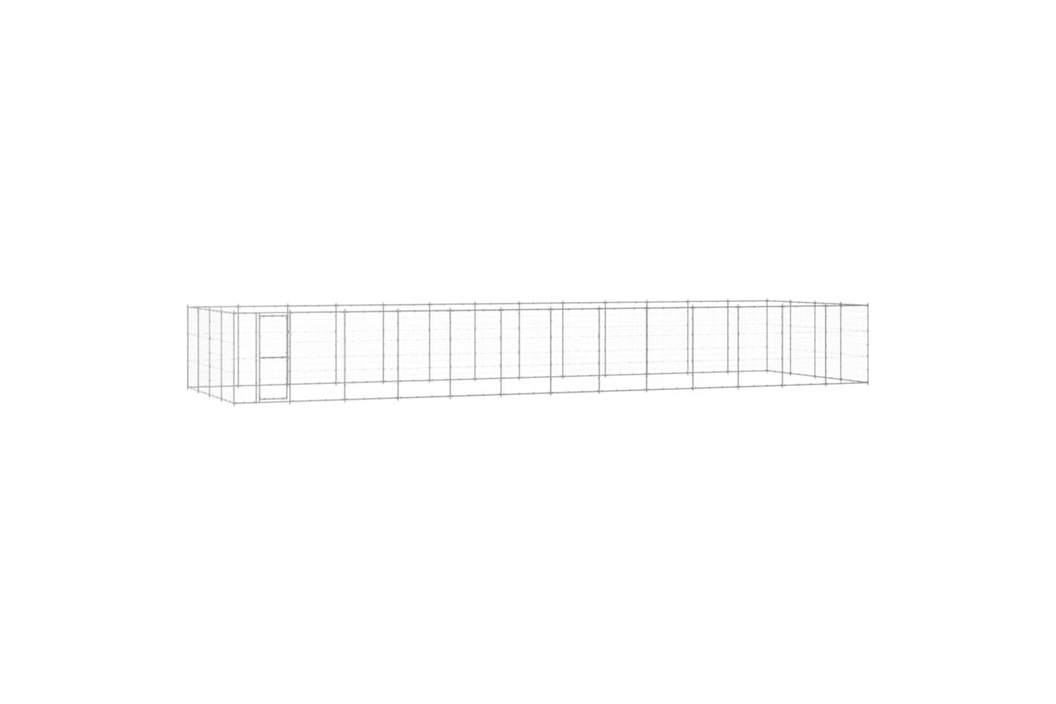 Vidaxl Outdoor Dog Kennel Galvanised Steel 5324 M
