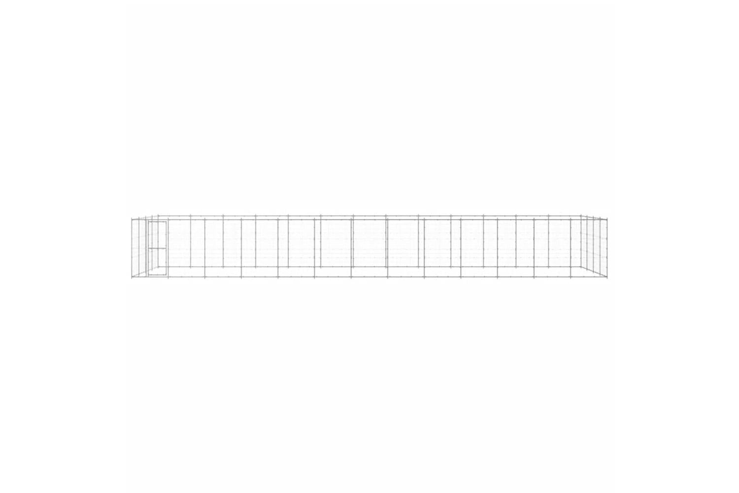 Vidaxl Outdoor Dog Kennel Galvanised Steel 5324 M-2