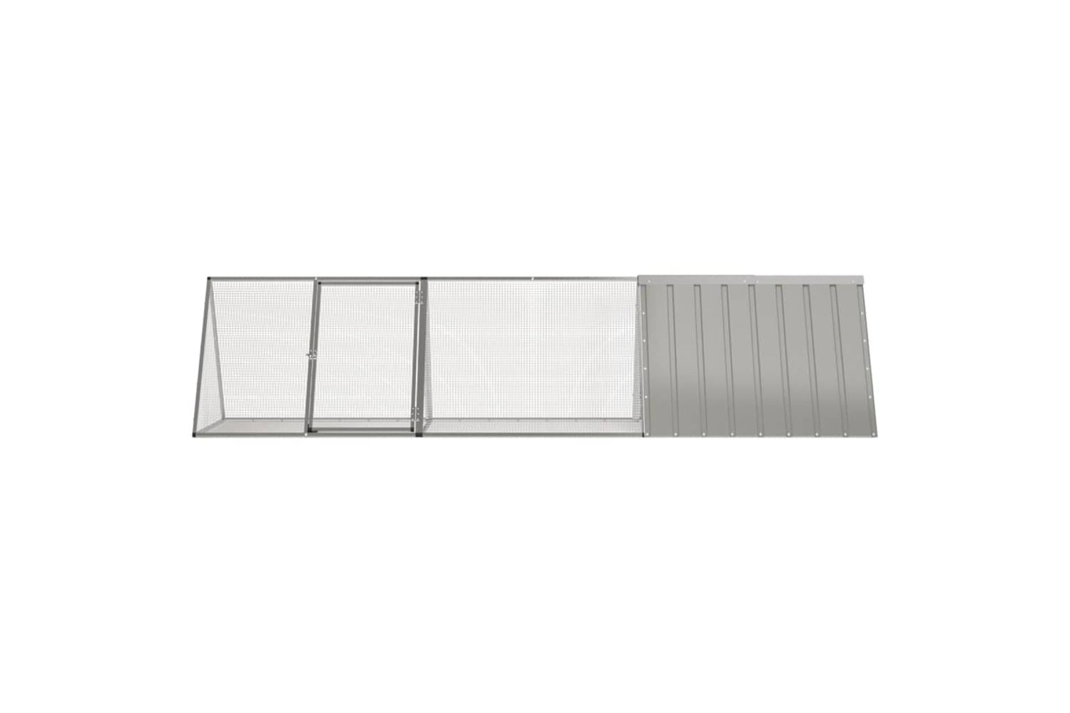 Vidaxl Rabbit Cage Grey 3025x805x71 Cm Galvanised Steel-3