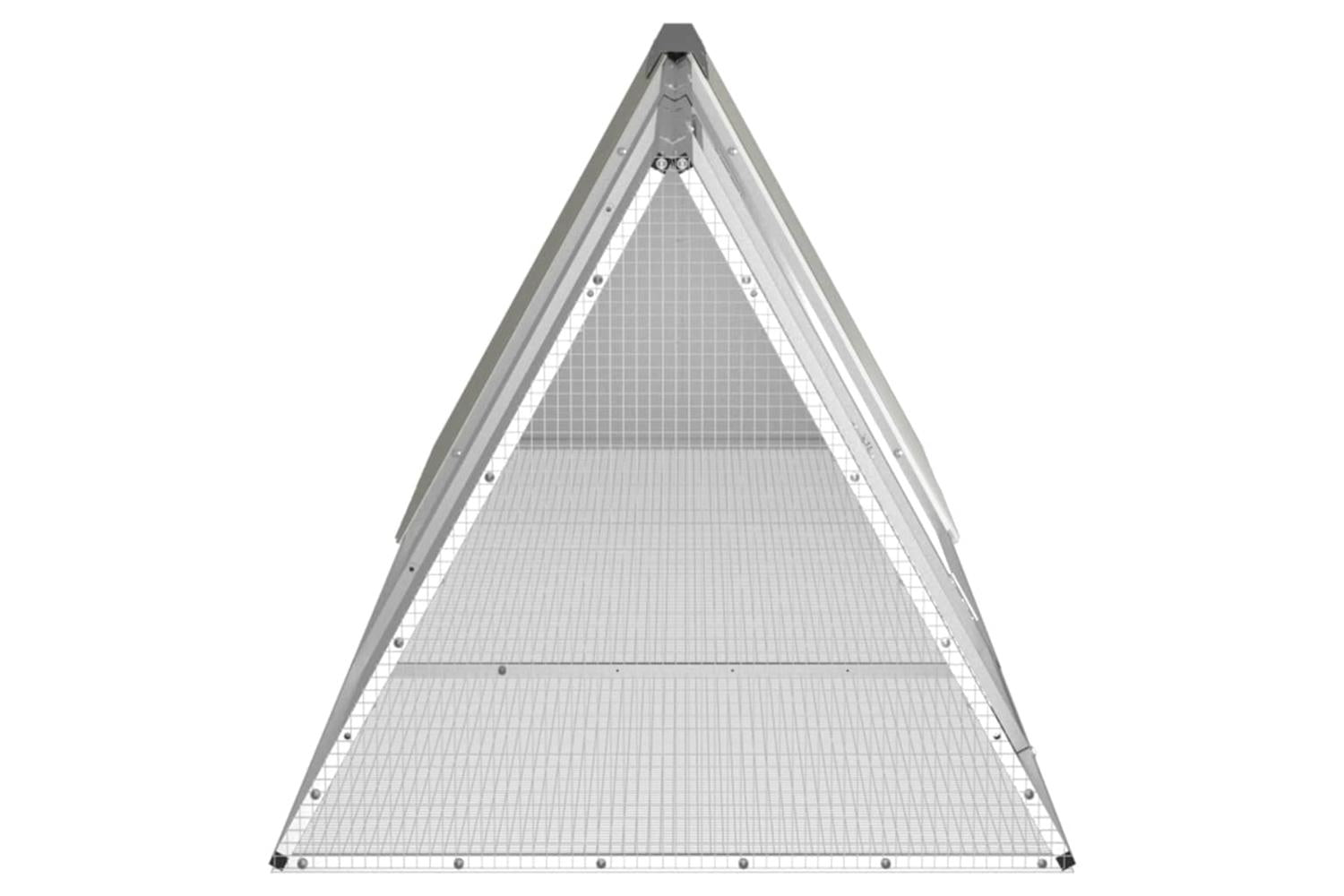 Vidaxl Rabbit Cage Grey 3025x805x71 Cm Galvanised Steel-4