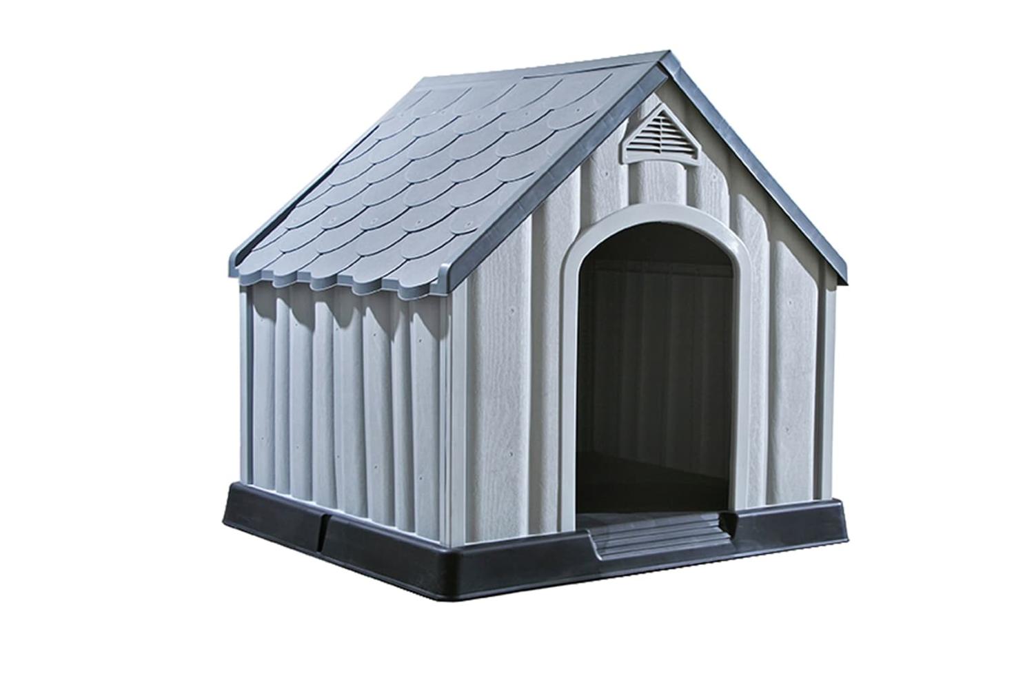Vidaxl Dog House Grey 92x87x91 Cm Plastic-2