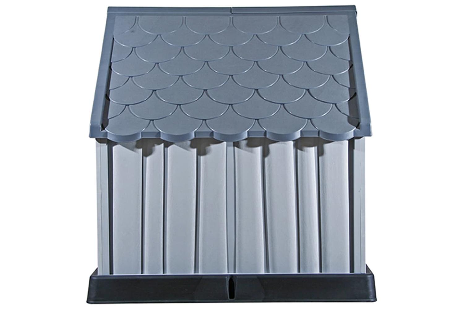Vidaxl Dog House Grey 92x87x91 Cm Plastic-5