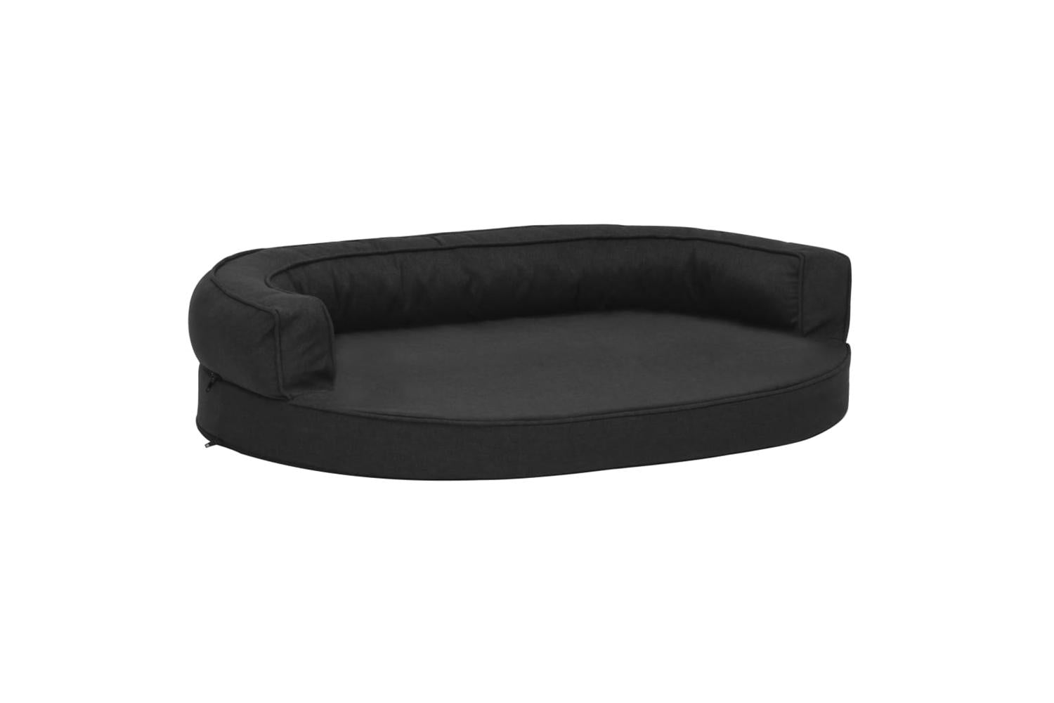 Vidaxl Ergonomic Dog Bed Mattress 75x53 Cm Linen Look Black-2