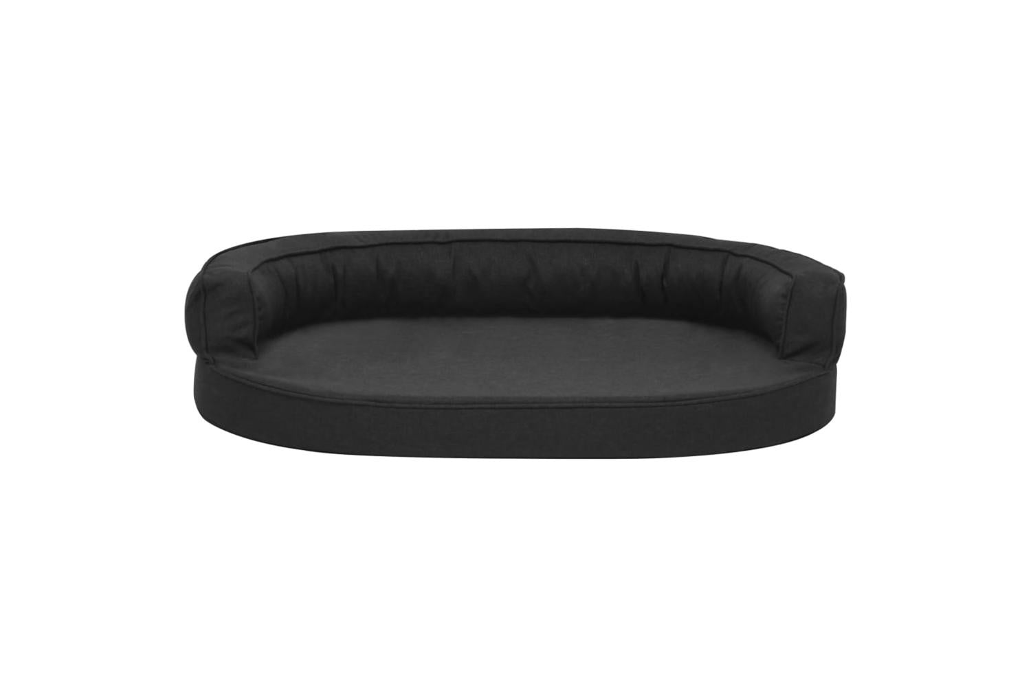 Vidaxl Ergonomic Dog Bed Mattress 75x53 Cm Linen Look Black-3