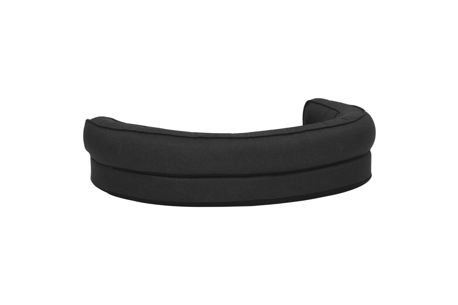Vidaxl Ergonomic Dog Bed Mattress 75x53 Cm Linen Look Black-5